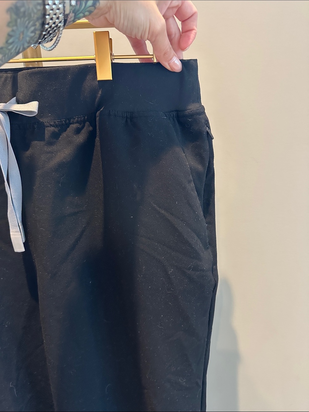 FIGS Alva High Waisted Skinny Tapered Scrub Pants 2XL Black